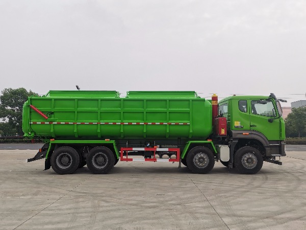 8x4重汽豪瀚【25立方】廂式污泥運輸車(chē)|污泥自卸車(chē)