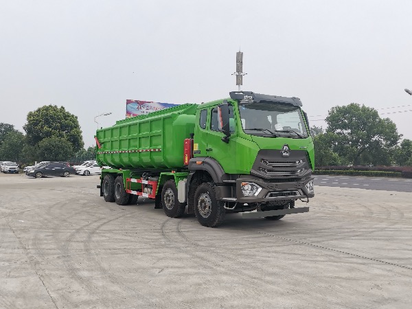 8x4重汽豪瀚【25立方】廂式污泥運輸車(chē)|污泥自卸車(chē)