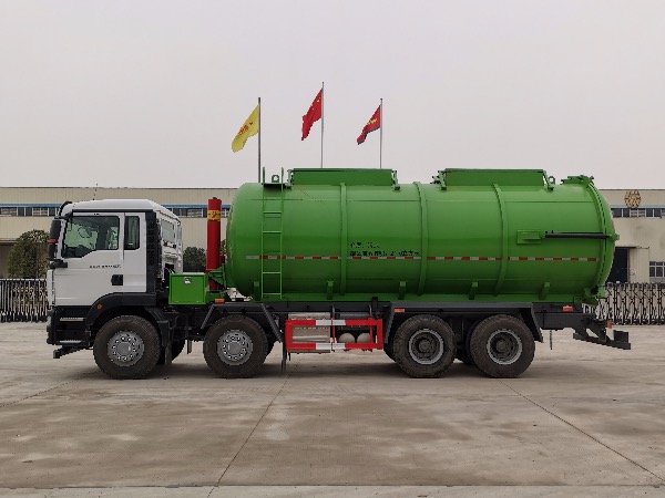 8x4重汽汕德卡350馬力【國六排放】罐式污泥車(chē)/24立方SGZ5310GWNZZ6C5型污泥運輸車(chē)