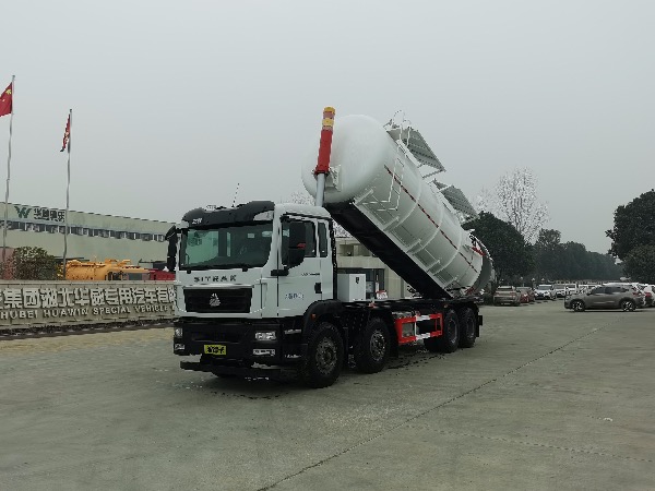 8x4重汽汕德卡350馬力【國六排放】罐式污泥車(chē)/24立方SGZ5310GWNZZ6C5型污泥運輸車(chē)