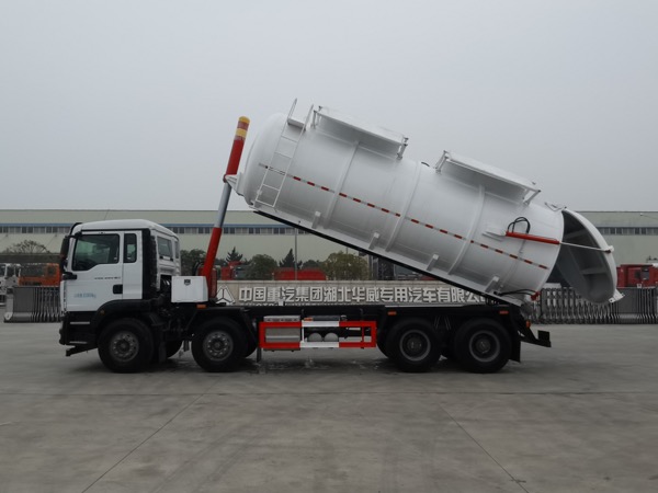 8x4重汽汕德卡350馬力【國六排放】罐式污泥車(chē)/24立方SGZ5310GWNZZ6C5型污泥運輸車(chē)