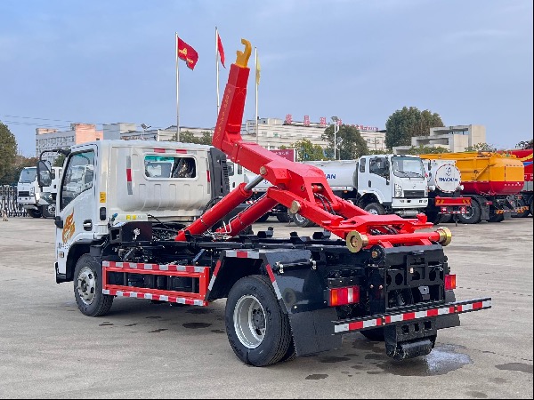 重汽豪曼4x2車(chē)廂可卸式垃圾車(chē)｜鉤臂式垃圾車(chē)｜移動(dòng)壓縮垃圾站配套專(zhuān)用轉運車(chē)｜勾臂車(chē)