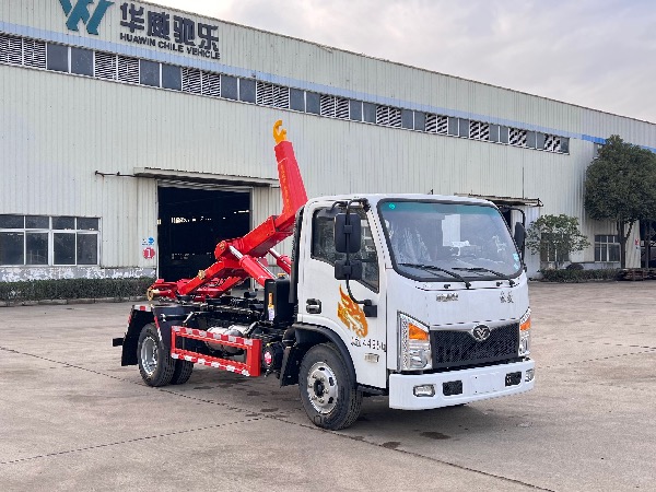 重汽豪曼4x2車(chē)廂可卸式垃圾車(chē)｜鉤臂式垃圾車(chē)｜移動(dòng)壓縮垃圾站配套專(zhuān)用轉運車(chē)｜勾臂車(chē)