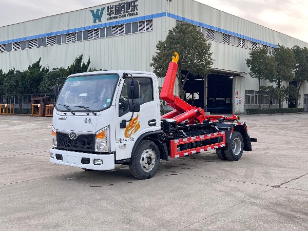 重汽豪曼4x2車(chē)廂可卸式垃圾車(chē)｜鉤臂式垃圾車(chē)｜移動(dòng)壓縮垃圾站配套專(zhuān)用轉運車(chē)｜勾臂車(chē)